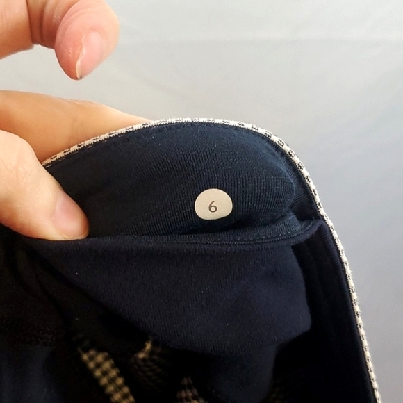 Lululemon Wunder Under Blue and White Gingham - Picture 10 of 10